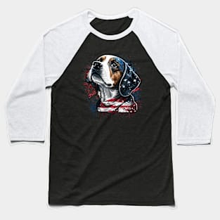 Beagle 4th of July Baseball T-Shirt